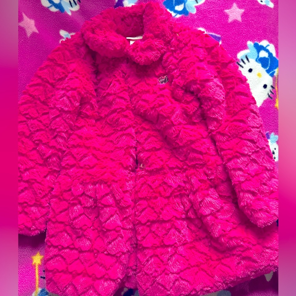 Juicy couture fur jacket size 6 💖💖💕💖✨